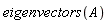 eigenvectors(A)