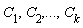 C[1], C[2], () .. (), C[k]