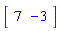 vector([7, -3])