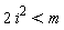2*i^2 < m