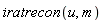 iratrecon(u, m)