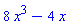 8*x^3-4*x