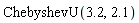 ChebyshevU(3.2, 2.1)