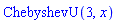 ChebyshevU(3, x)