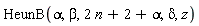 HeunB(alpha, beta, 2*n+2+alpha, delta, z)