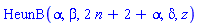 HeunB(alpha, beta, 2*n+2+alpha, delta, z)