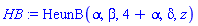 HB := HeunB(alpha, beta, 4+alpha, delta, z)