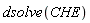 dsolve(CHE)