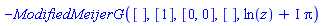 -ModifiedMeijerG([], [1], [0, 0], [], ln(z)+I*Pi)