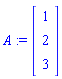 A := Vector[column]([[1], [2], [3]])