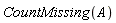 CountMissing(A)
