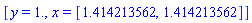 [y = 1., x = [1.414213562, 1.414213562]]
