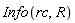 Info(rc, R)