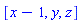[x-1, y, z]