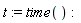 t := time()