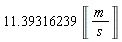 11.39316239*Unit('m'/'s')