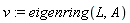 v := eigenring(L, A)