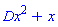 Dx^2+x