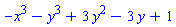 -x^3-y^3+3*y^2-3*y+1