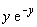 y*exp(-y)