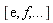 [exp(1), f, () .. ()]
