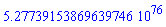 0.527739153869639746e77