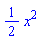 (1/2)*x^2