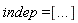 indep = [() .. ()]