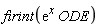 firint(exp(x)*ODE)