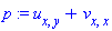 p := u[x, y]+v[x, x]