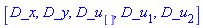 [D_x, D_y, D_u[], D_u[1], D_u[2]]