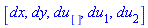 [dx, dy, du[], du[1], du[2]]