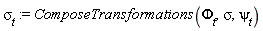 sigma[t] := ComposeTransformations(Phi[t], sigma, psi[t])