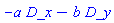 -a*D_x-b*D_y
