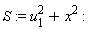 S := u[1]^2+x^2