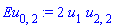 Eu[0, 2] := 2*u[1]*u[2, 2]