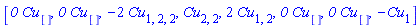[`0`*Cu[], `0`*Cu[], -2*Cu[1, 2, 2], Cu[2, 2], 2*Cu[1, 2], `0`*Cu[], `0`*Cu[], -Cu[1]]