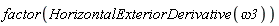factor(HorizontalExteriorDerivative(omega3))