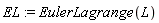 EL := EulerLagrange(L)