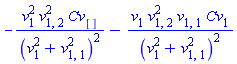 -v[1]^2*v[1, 2]^2*Cv[]/(v[1]^2+v[1, 1]^2)^2-v[1]*v[1, 2]^2*v[1, 1]*Cv[1]/(v[1]^2+v[1, 1]^2)^2