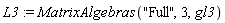 L3 := MatrixAlgebras("Full", 3, gl3)