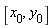 [x[0], y[0]]