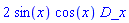 2*sin(x)*cos(x)*D_x