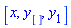[x, y[], y[1]]