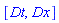 [Dt, Dx]