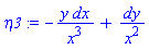 eta3 := -y*dx/x^3+dy/x^2