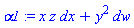 alpha1 := x*z*dx+y^2*dw