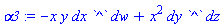 alpha3 := -x*y*dx*`^`*dw+x^2*dy*`^`*dz