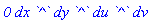 `0`*dx*`^`*dy*`^`*du*`^`*dv