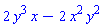2*y^3*x-2*x^2*y^2